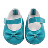 18 Inch American Girl Doll Shoes Solid Color Bow Shoes