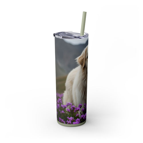 Skinny Tumbler with Straw – 20 oz Stainless Steel Cup