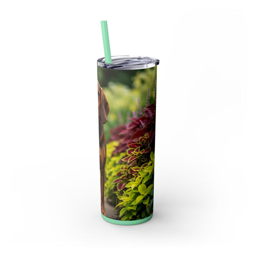 Skinny Tumbler with Straw – 20 oz Stainless Steel Cup