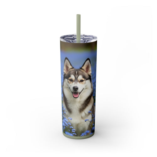 Skinny Tumbler with Straw – 20 oz Stainless Steel Cup