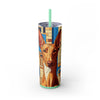 Skinny Tumbler with Straw – 20 oz Stainless Steel Cup