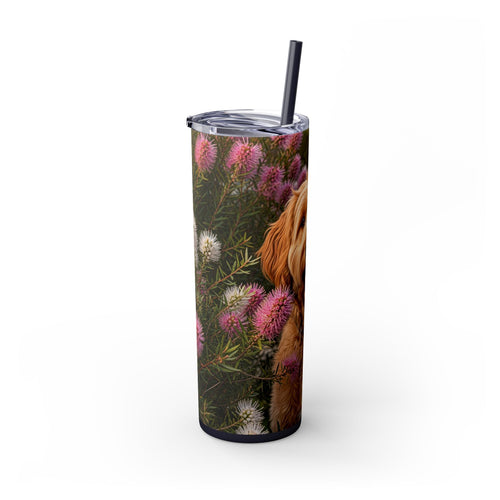 Skinny Tumbler with Straw – 20 oz Stainless Steel Cup