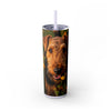 Skinny Tumbler with Straw – 20 oz Stainless Steel Cup