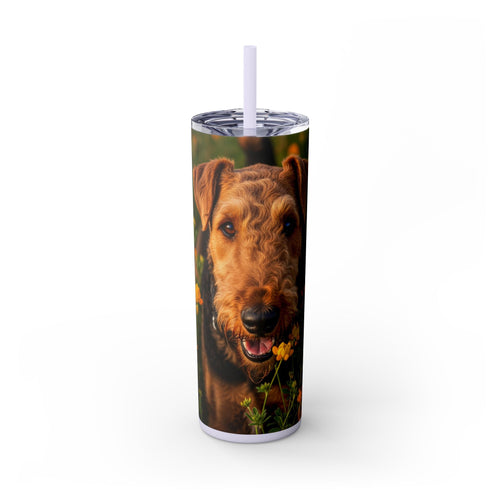 Skinny Tumbler with Straw – 20 oz Stainless Steel Cup