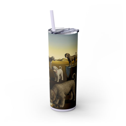 Skinny Tumbler with Straw – 20 oz Stainless Steel Cup