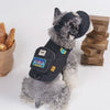 Black Dog Backpack Harness and Hat Set
