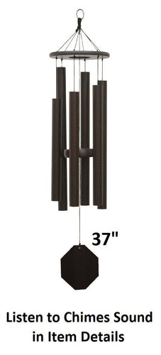 Amish Handmade Wind Chimes 37”–53” – Deep Tone Aluminum Outdoor Chimes