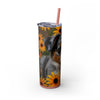 Skinny Tumbler with Straw – 20 oz Stainless Steel Cup