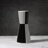 Black And White Striped Geometric Ceramic Vase Flower Ornaments