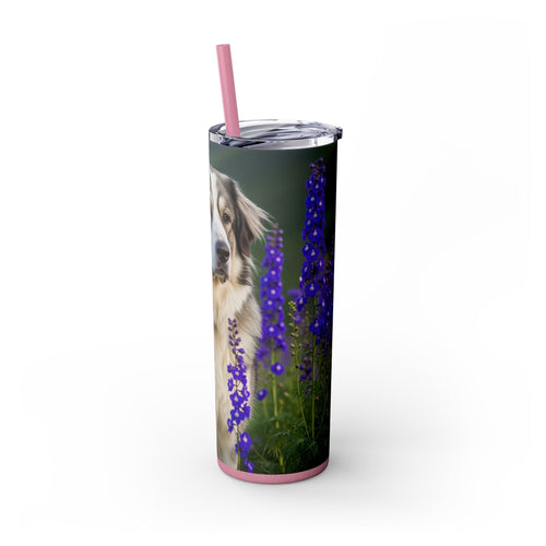 Skinny Tumbler with Straw – 20 oz Stainless Steel Cup