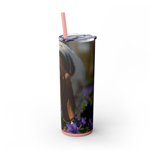 Skinny Tumbler with Straw – 20 oz Stainless Steel Cup