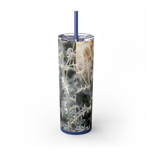 Skinny Tumbler with Straw – 20 oz Stainless Steel Cup