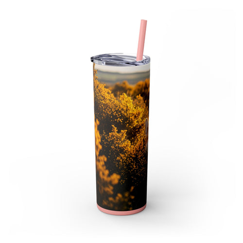 Skinny Tumbler with Straw – 20 oz Stainless Steel Cup