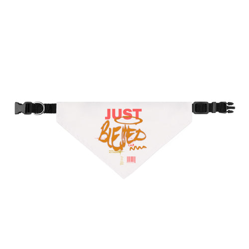 Just Blessed Clip-On Pet Bandana — Graffiti Style Dog & Cat Accessory