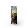 Skinny Tumbler with Straw – 20 oz Stainless Steel Cup