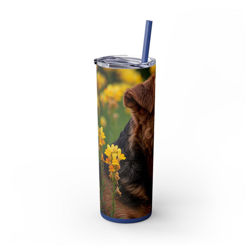 Skinny Tumbler with Straw – 20 oz Stainless Steel Cup