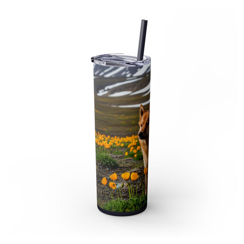 Skinny Tumbler with Straw – 20 oz Stainless Steel Cup