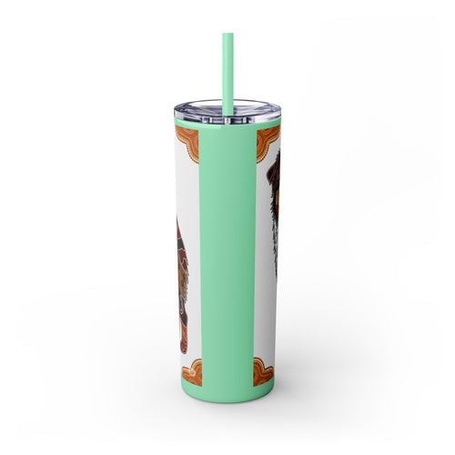 Skinny Tumbler with Straw – 20 oz Stainless Steel Cup
