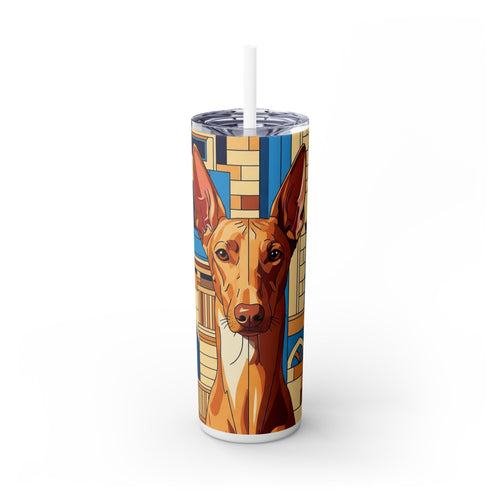 Skinny Tumbler with Straw – 20 oz Stainless Steel Cup