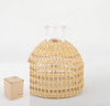 Straw Dried Flower Fragrance Japanese Woven Glass Vase