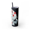 Skinny Tumbler with Straw – 20 oz Stainless Steel Cup