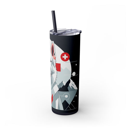 Skinny Tumbler with Straw – 20 oz Stainless Steel Cup