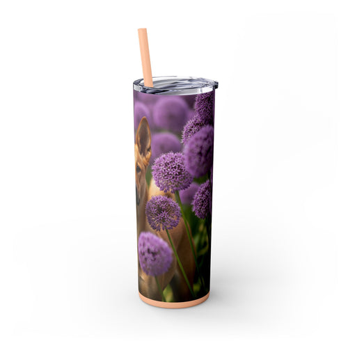 Skinny Tumbler with Straw – 20 oz Stainless Steel Cup