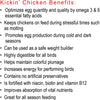 Healthycoat Kickin' Chicken Food Supplement for Poultry Omega Support Gallon
