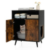 Rustic-Modern Cat Litter Cabinet with Extra Storage