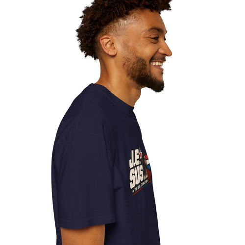 Jesus Retro Graphic T-Shirt — “J.E.SUS The  Real Eternal Hero” Christian Vintage Tee