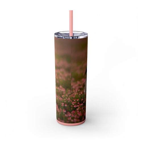 Skinny Tumbler with Straw – 20 oz Stainless Steel Cup