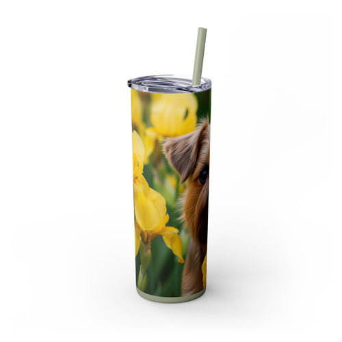 Skinny Tumbler with Straw – 20 oz Stainless Steel Cup