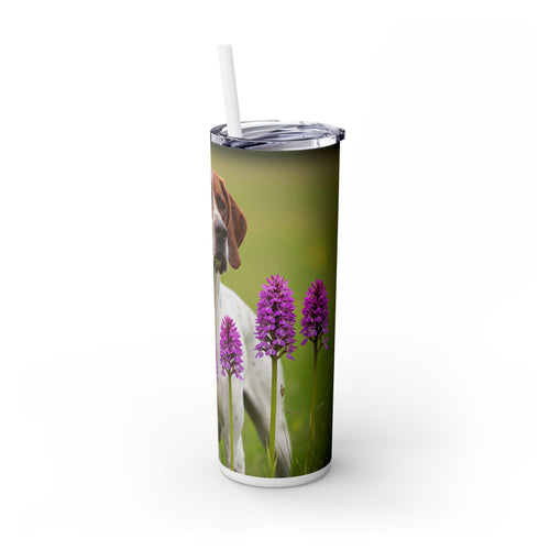 Skinny Tumbler with Straw – 20 oz Stainless Steel Cup