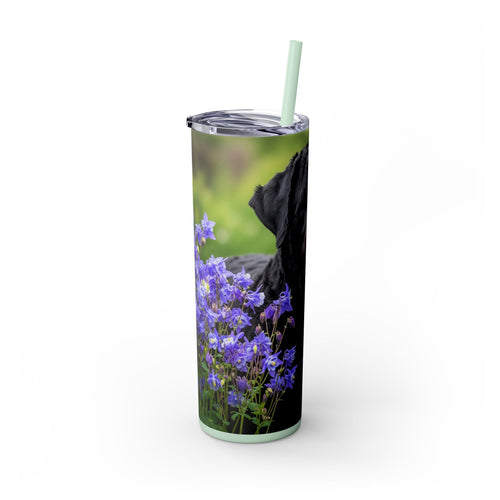Skinny Tumbler with Straw – 20 oz Stainless Steel Cup