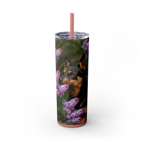 Skinny Tumbler with Straw – 20 oz Stainless Steel Cup