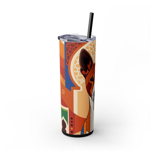 Skinny Tumbler with Straw – 20 oz Stainless Steel Cup