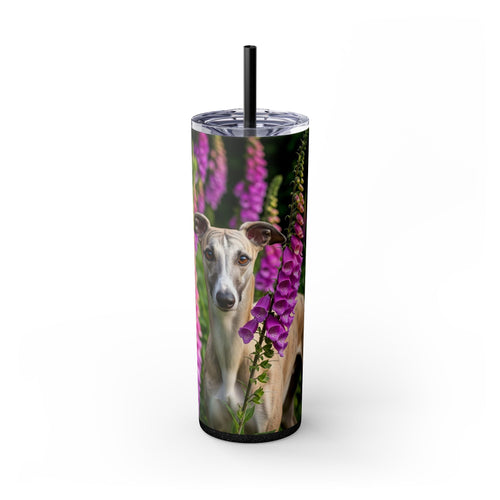 Skinny Tumbler with Straw – 20 oz Stainless Steel Cup