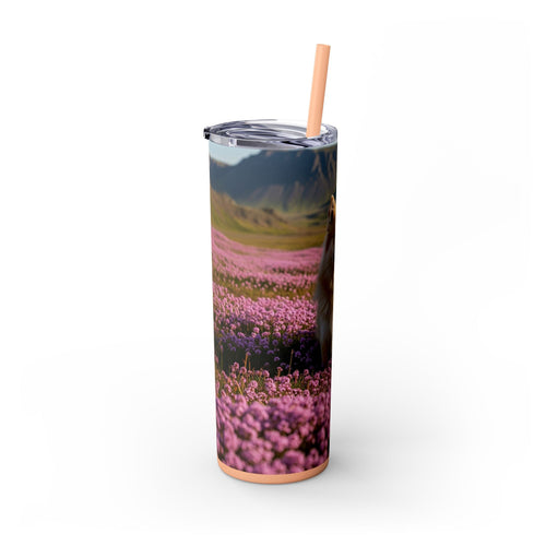 Skinny Tumbler with Straw – 20 oz Stainless Steel Cup