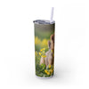 Skinny Tumbler with Straw – 20 oz Stainless Steel Cup
