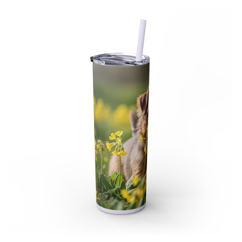 Skinny Tumbler with Straw – 20 oz Stainless Steel Cup
