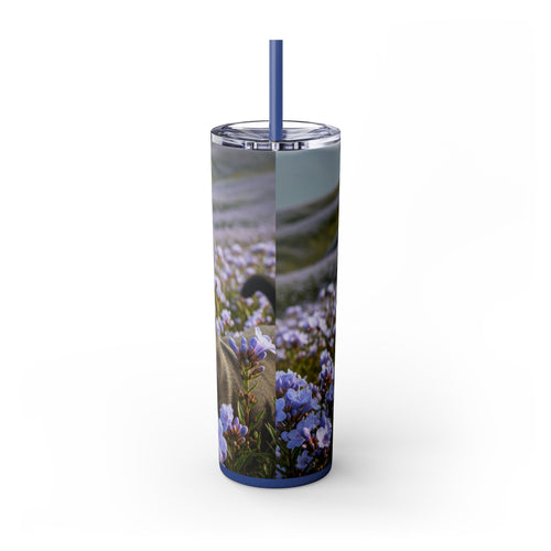 Skinny Tumbler with Straw – 20 oz Stainless Steel Cup