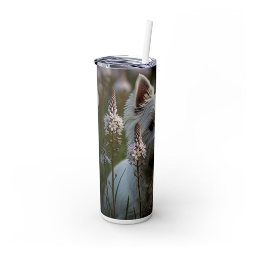 Skinny Tumbler with Straw – 20 oz Stainless Steel Cup