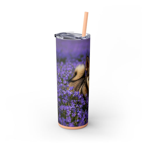 Skinny Tumbler with Straw – 20 oz Stainless Steel Cup