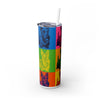 Skinny Tumbler with Straw – 20 oz Stainless Steel Cup