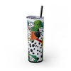 Skinny Tumbler with Straw – 20 oz Stainless Steel Cup
