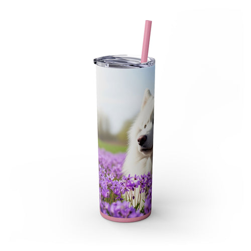 Skinny Tumbler with Straw – 20 oz Stainless Steel Cup