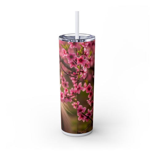 Skinny Tumbler with Straw – 20 oz Stainless Steel Cup