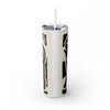 Skinny Tumbler with Straw – 20 oz Stainless Steel Cup