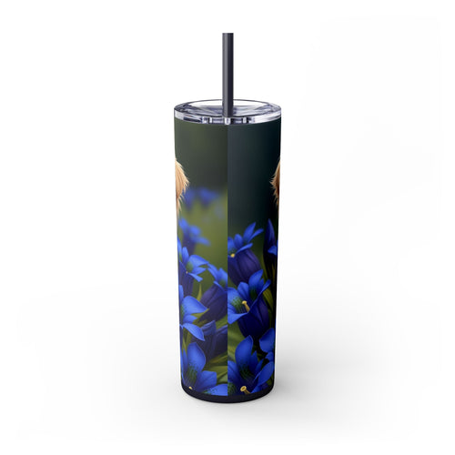 Skinny Tumbler with Straw – 20 oz Stainless Steel Cup