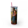 Skinny Tumbler with Straw – 20 oz Stainless Steel Cup